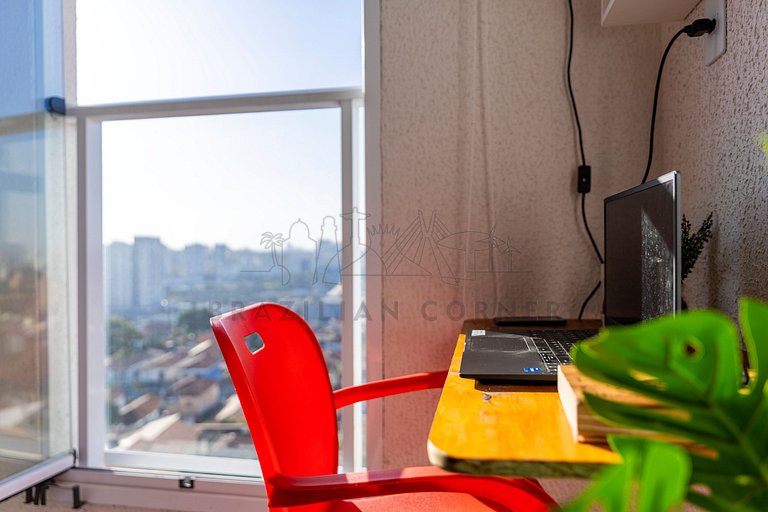 Vista incrível, piscina, academia, próx. MorumBis