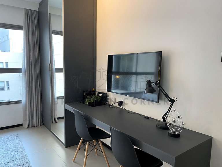 Modern Apt w/ AC & 24h Gym in Downtown São Paulo