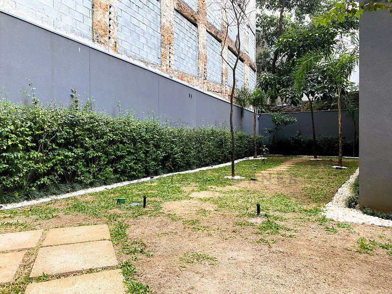 Apê moderno c/ AC e academia 24h no centro novo SP