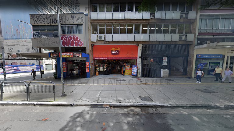Modern Apt w/ AC & 24h Gym in Downtown São Paulo