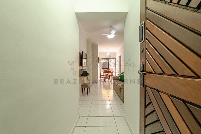 Apartamento aconchegante a 85 m da Praia com vaga