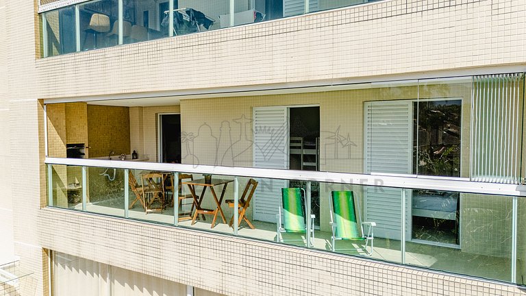200m da praia com piscina ,churrasqueira e jacuzzi
