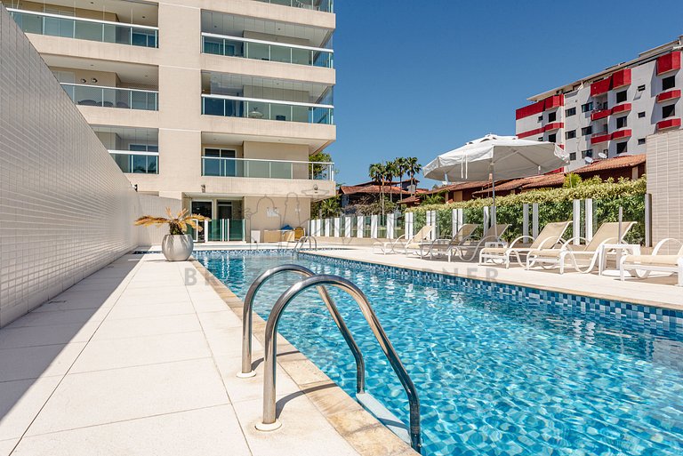 200m da praia com piscina ,churrasqueira e jacuzzi