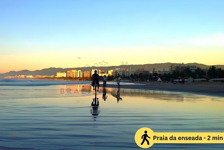 200m da praia com piscina ,churrasqueira e jacuzzi