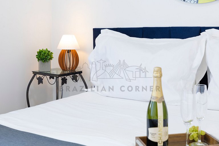 Moderno, completo, com escritório, AC e Academia