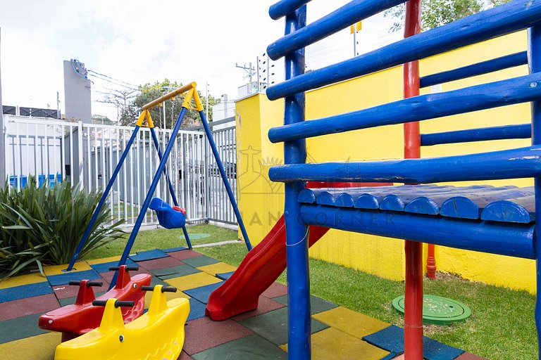 Moderno, completo, com escritório, AC e Academia