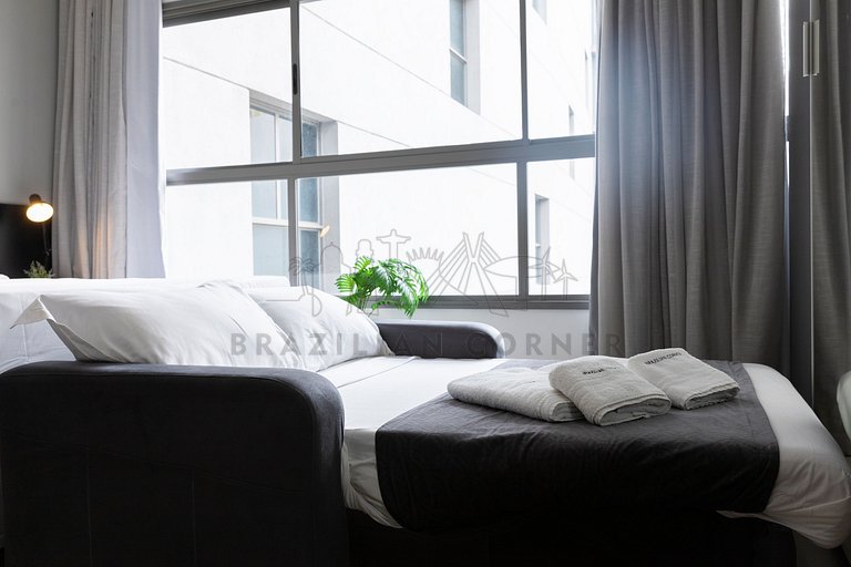 Moderno, AC, academia 24h, rooftop, próx ao metrô