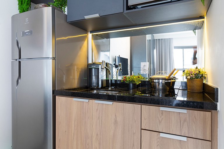 Moderno, AC, academia 24h, rooftop, próx ao metrô