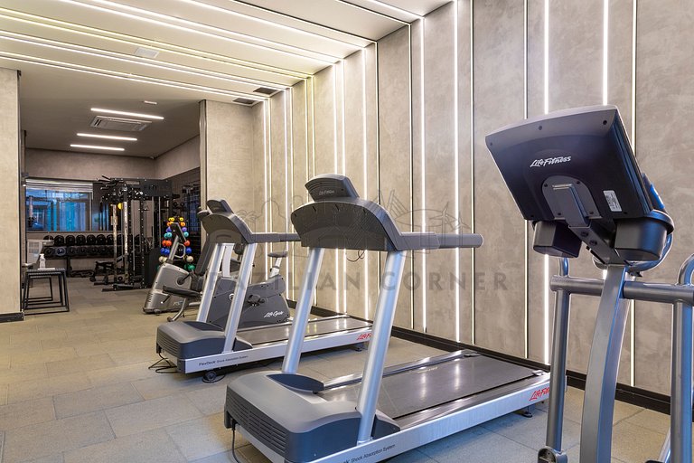 Modern, AC, 24h Gym, rooftop, close to metro