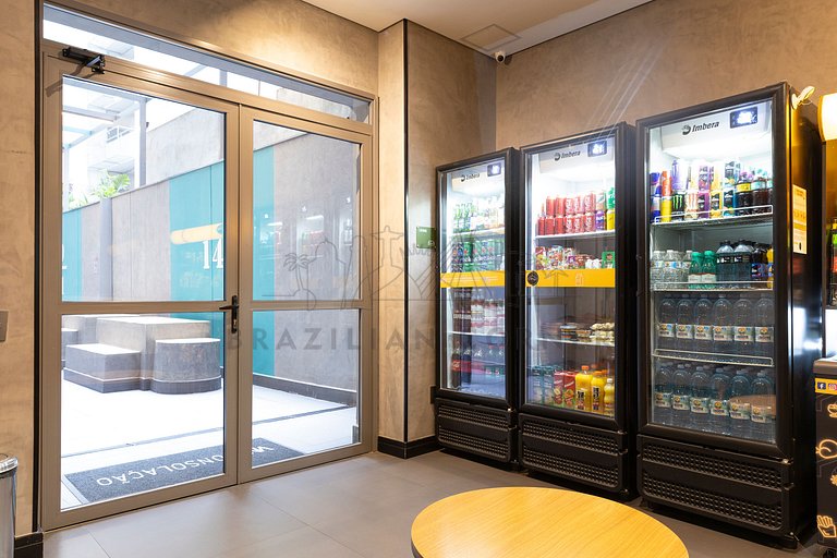 Modern, AC, 24h Gym, rooftop, close to metro