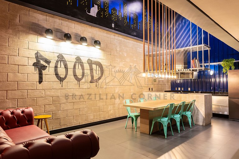 Moderno, AC, academia 24h, rooftop, próx ao metrô