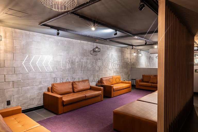 Moderno, AC, academia 24h, rooftop, próx ao metrô