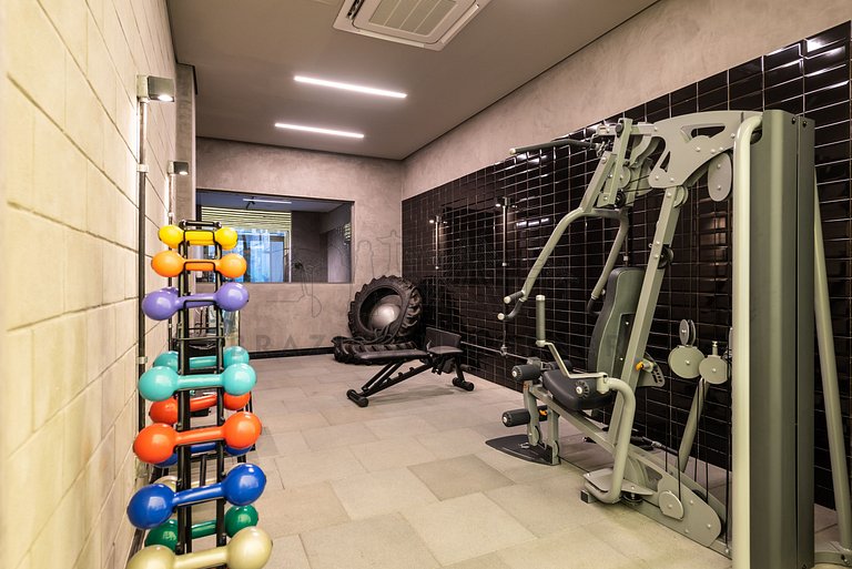 Moderno, AC, academia 24h, rooftop, próx ao metrô