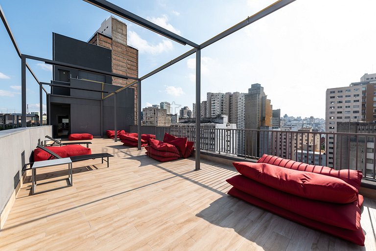 Modern, AC, 24h Gym, rooftop, close to metro