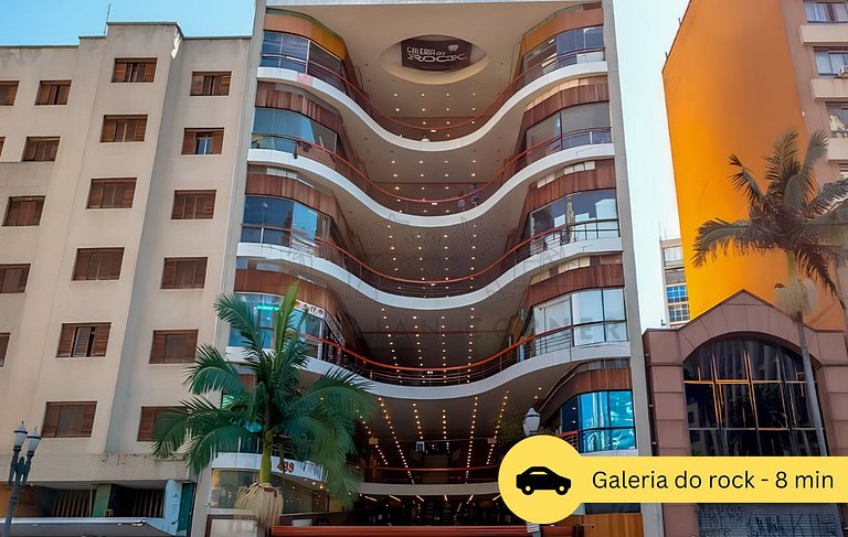 Modern, AC, 24h Gym, rooftop, close to metro