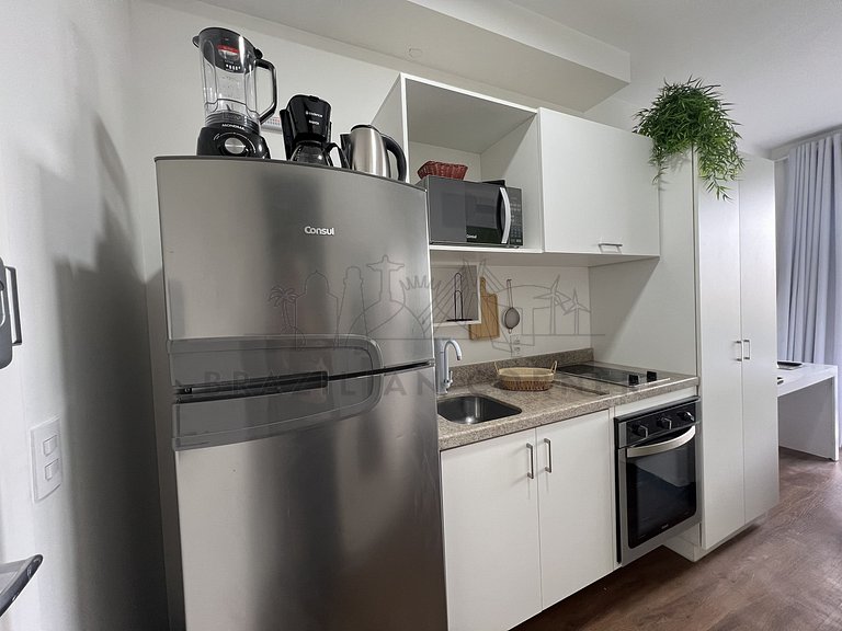 Moderno c/ ar condicionado, piscina e academia