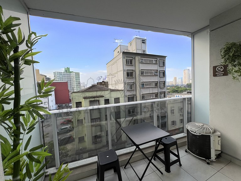 Moderno c/ ar condicionado, piscina e academia