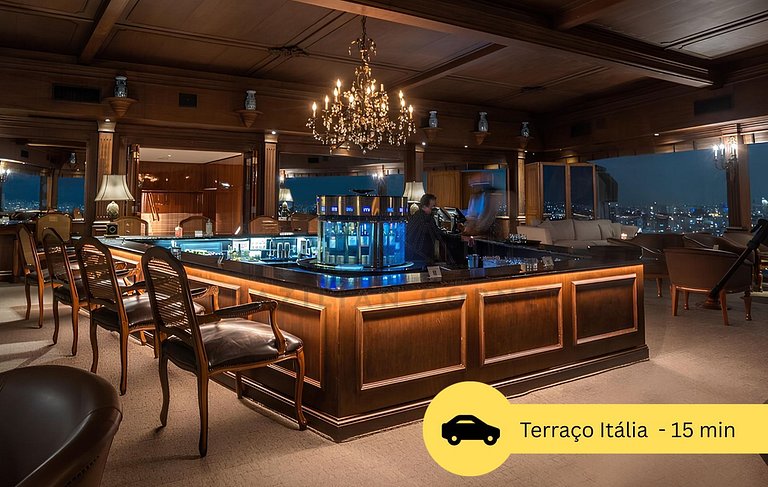 Moderno c/ ar condicionado, piscina e academia