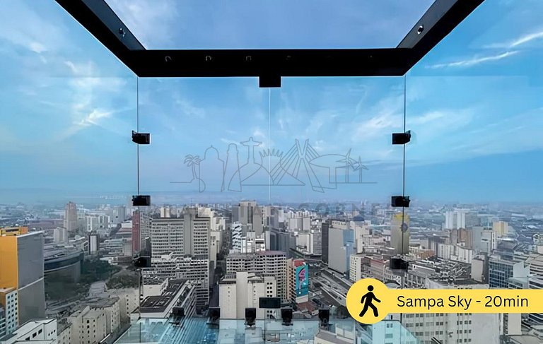 Moderno c/ ar condicionado, piscina e academia