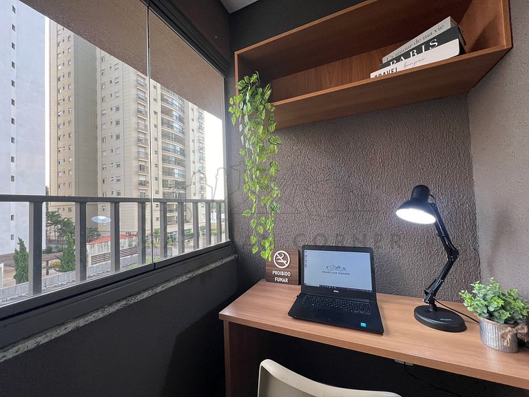 Moderno c/ AC e Academia próx ao Parque Ibirapuera