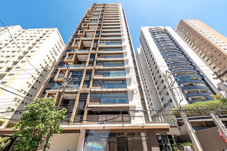 Modern with AC and Gym near Ibirapuera Park