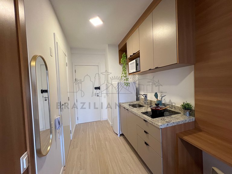 Modern with AC and Gym near Ibirapuera Park