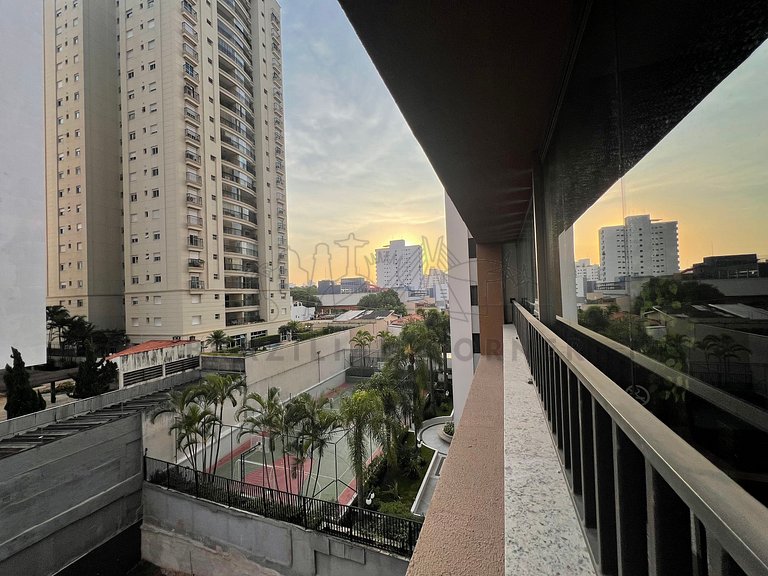 Modern with AC and Gym near Ibirapuera Park