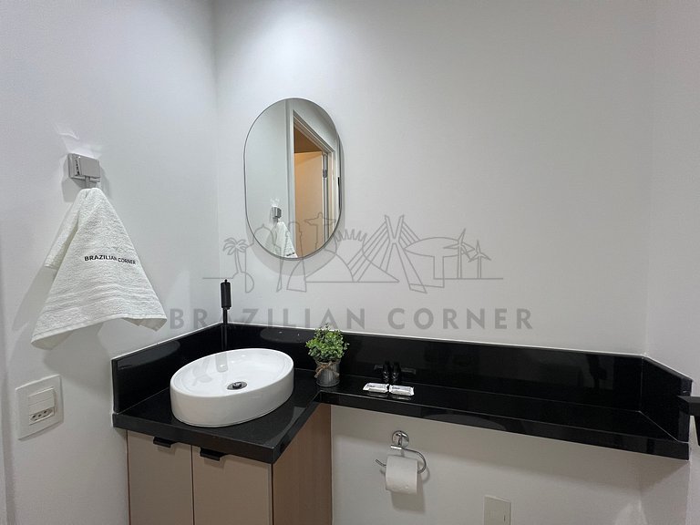 Modern with AC and Gym near Ibirapuera Park