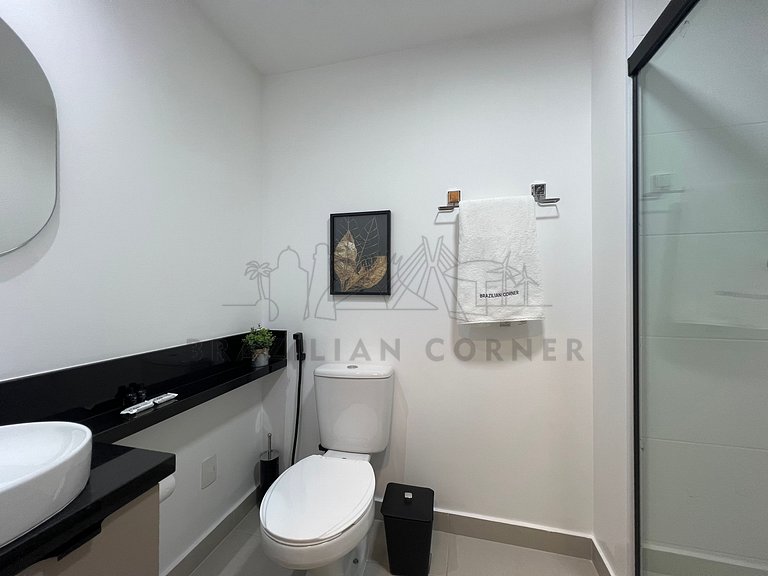 Modern with AC and Gym near Ibirapuera Park