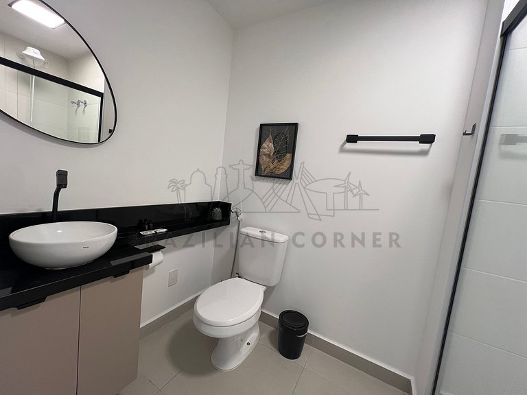 Near Ibirapuera Park w/ AC and Gym