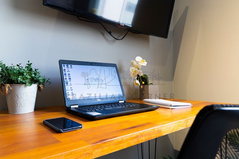 Modern in Gonzaga, 400 m from the beach with AC