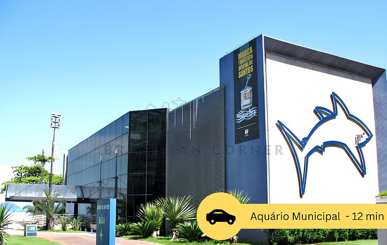 Modern in Gonzaga, 400 m from the beach with AC