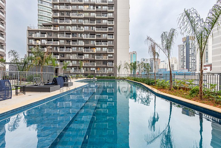 Moderno c/ AC, piscina e próx ao parque Ibirapuera