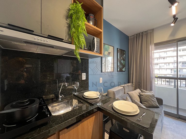 Moderno c/ AC, piscina e próx ao parque Ibirapuera