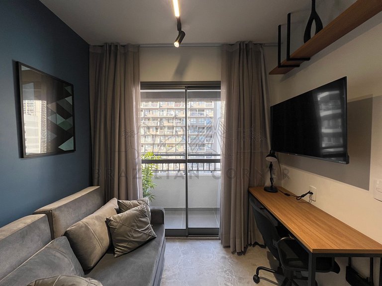 Moderno c/ AC, piscina e próx ao parque Ibirapuera