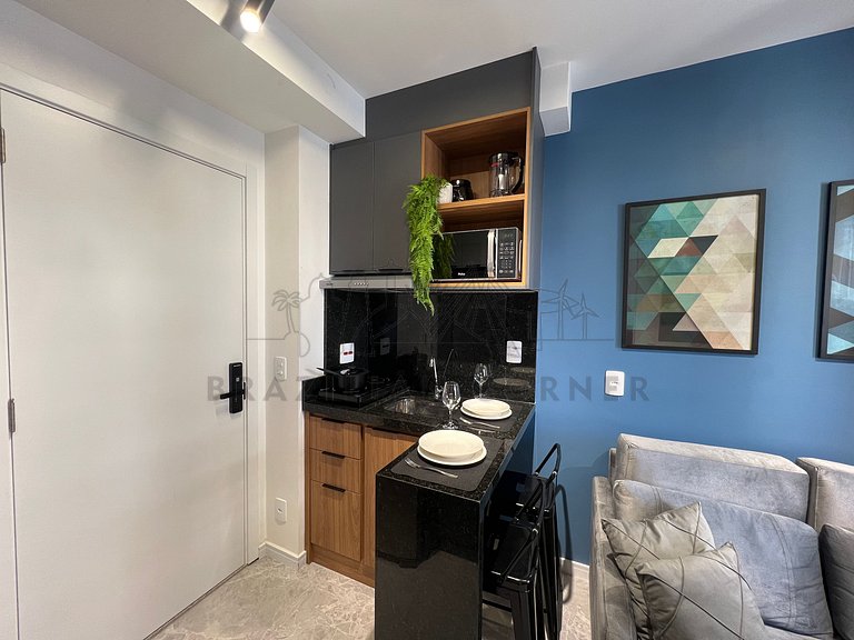 Moderno c/ AC, piscina e próx ao parque Ibirapuera