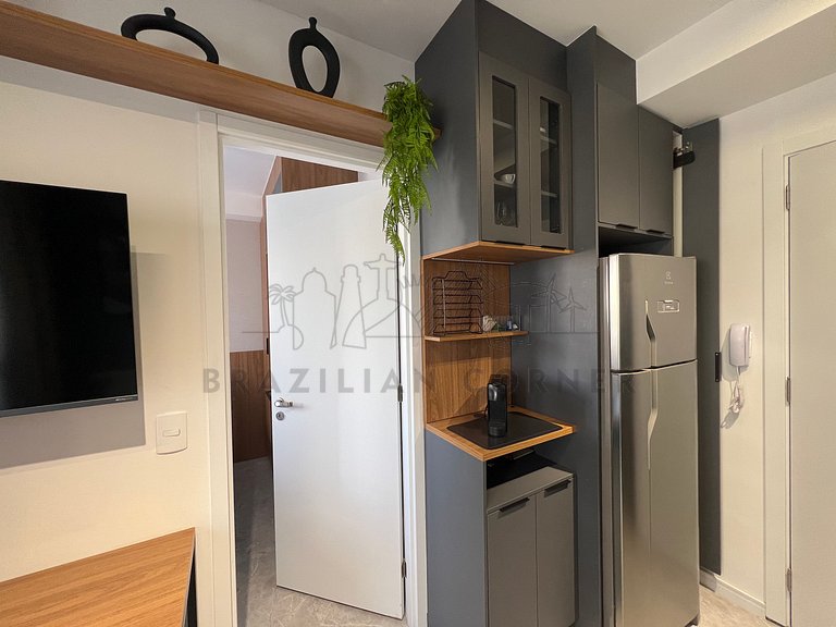 Moderno c/ AC, piscina e próx ao parque Ibirapuera