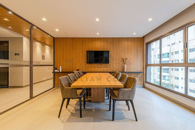 Moderno c/ AC, piscina e próx ao parque Ibirapuera