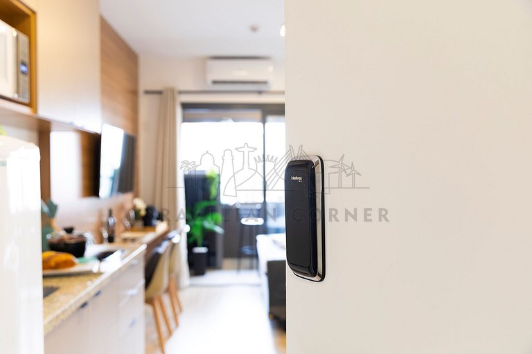 Modern with AC and Gym near Ibirapuera Park