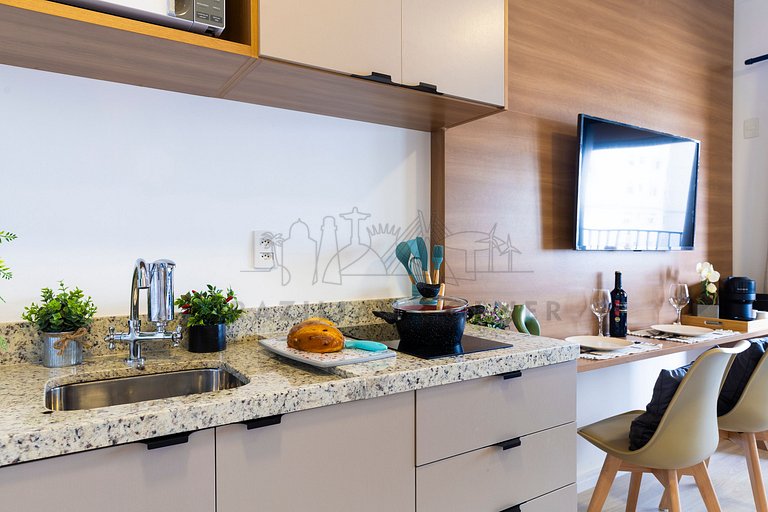 Modern with AC and Gym near Ibirapuera Park