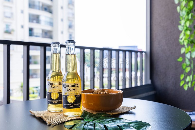 Moderno c/ AC e Academia próx ao Parque Ibirapuera