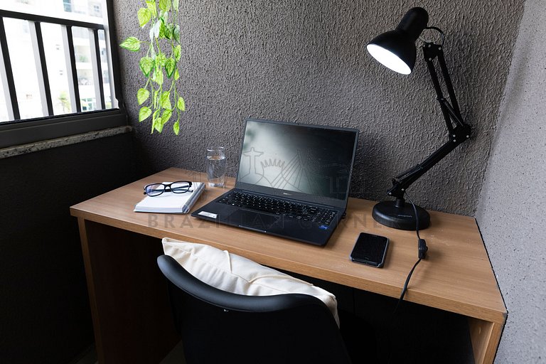 Modern with AC and Gym near Ibirapuera Park