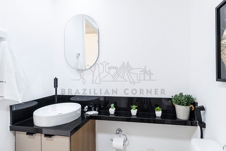 Modern with AC and Gym near Ibirapuera Park