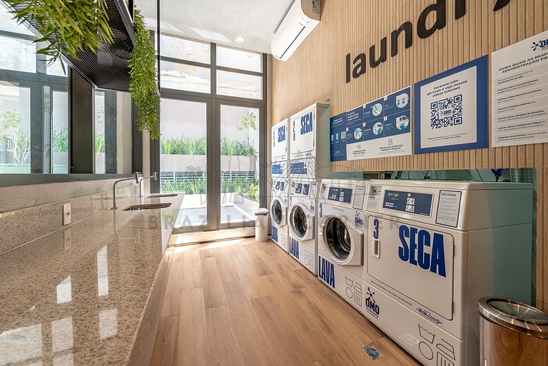 Modern with AC and Gym near Ibirapuera Park