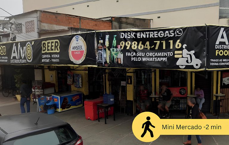 Confortável e bem localizado a 600m da praia