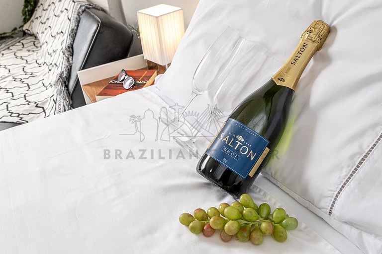 Vista incrível p/ o Cristo Redentor em Copacabana