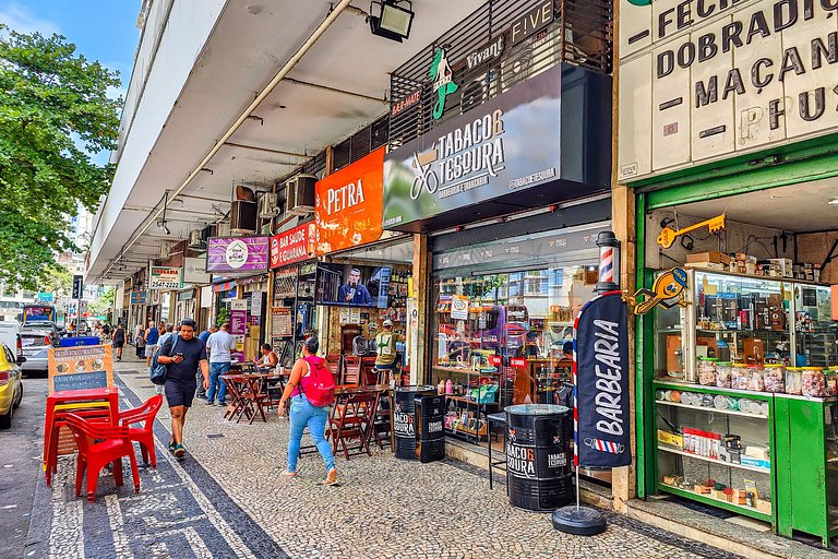 Vista incrível p/ o Cristo Redentor em Copacabana