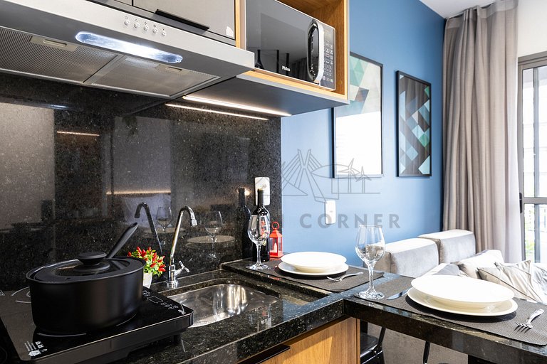 Moderno c/ AC, piscina e próx ao parque Ibirapuera