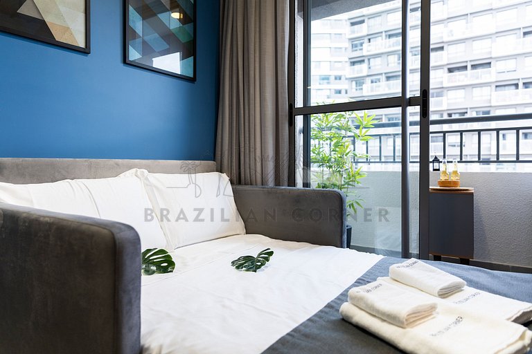 Moderno c/ AC, piscina e próx ao parque Ibirapuera