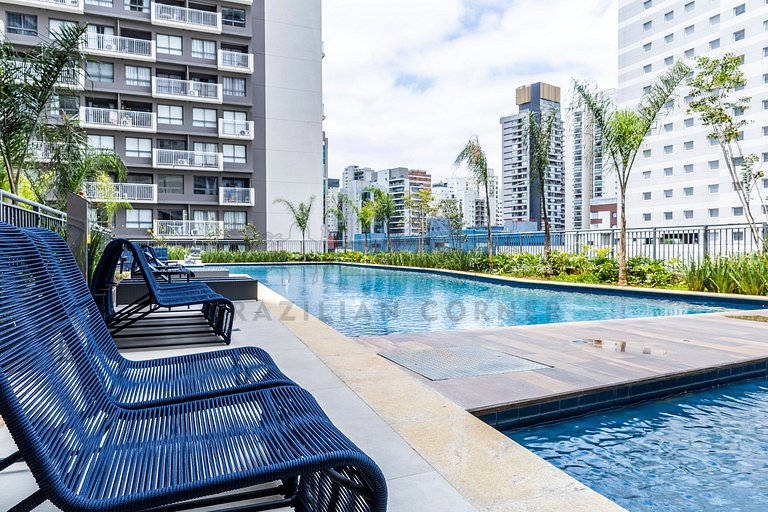 Modern w/ AC, Pool, and Near Ibirapuera Park
